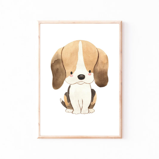 Poster Hund Beagle A3 & A4