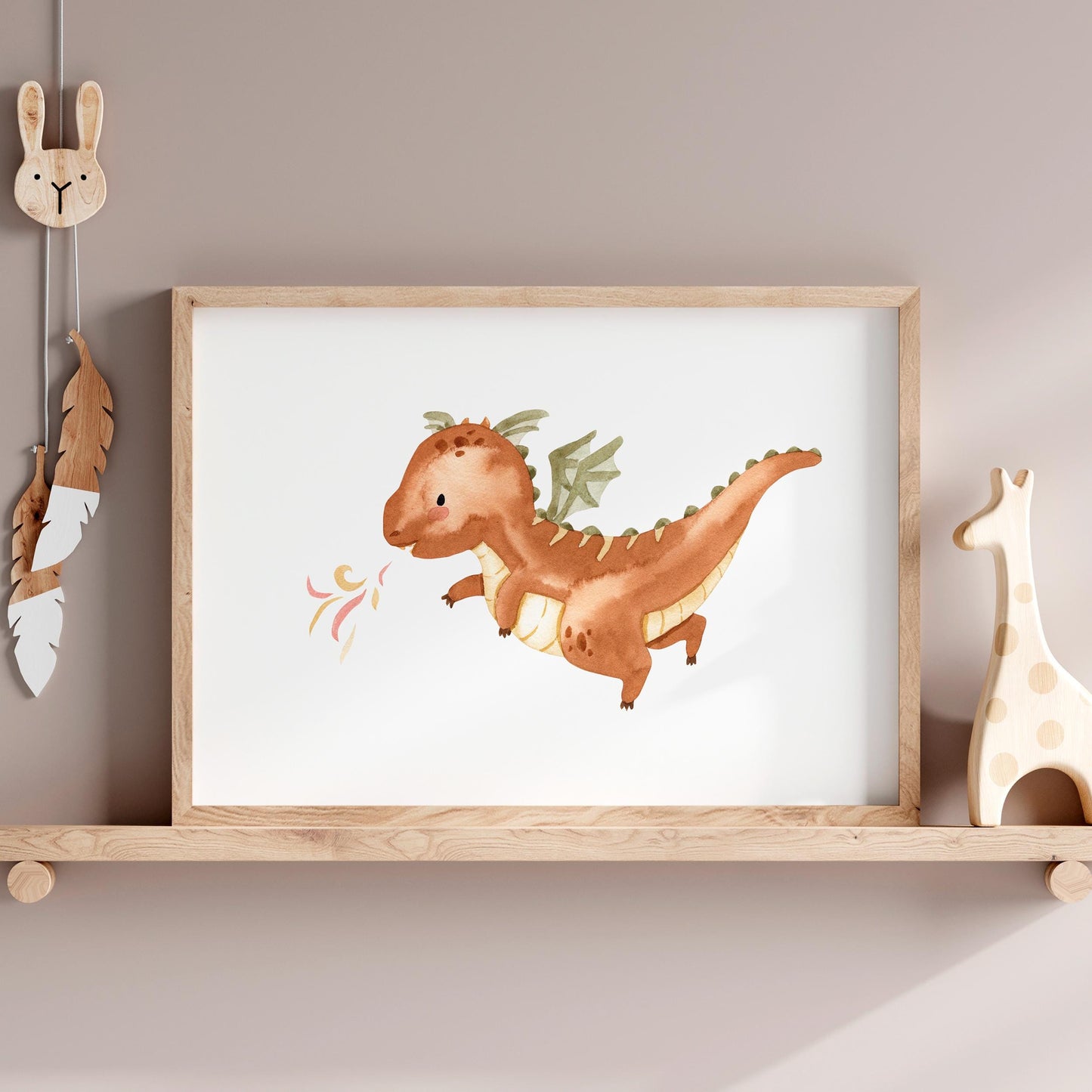 Poster Feuerdrache A3 & A4