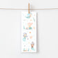 Einschulung Geschenk-Set Meerjungfrauen mit illustrierten Meerjungfrau-Designs: Stundenplan, Lesezeichen, Magnetlesezeichen, Karte, und Sticker – ideal für den Schulstart.