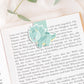 Einschulung Geschenk-Set Dinosaurier: Buch mit Dinosaurier-Illustration, dazugehörige Lesezeichen und Karte sichtbar. Perfekt für den ersten Schultag kleiner Dino-Fans.