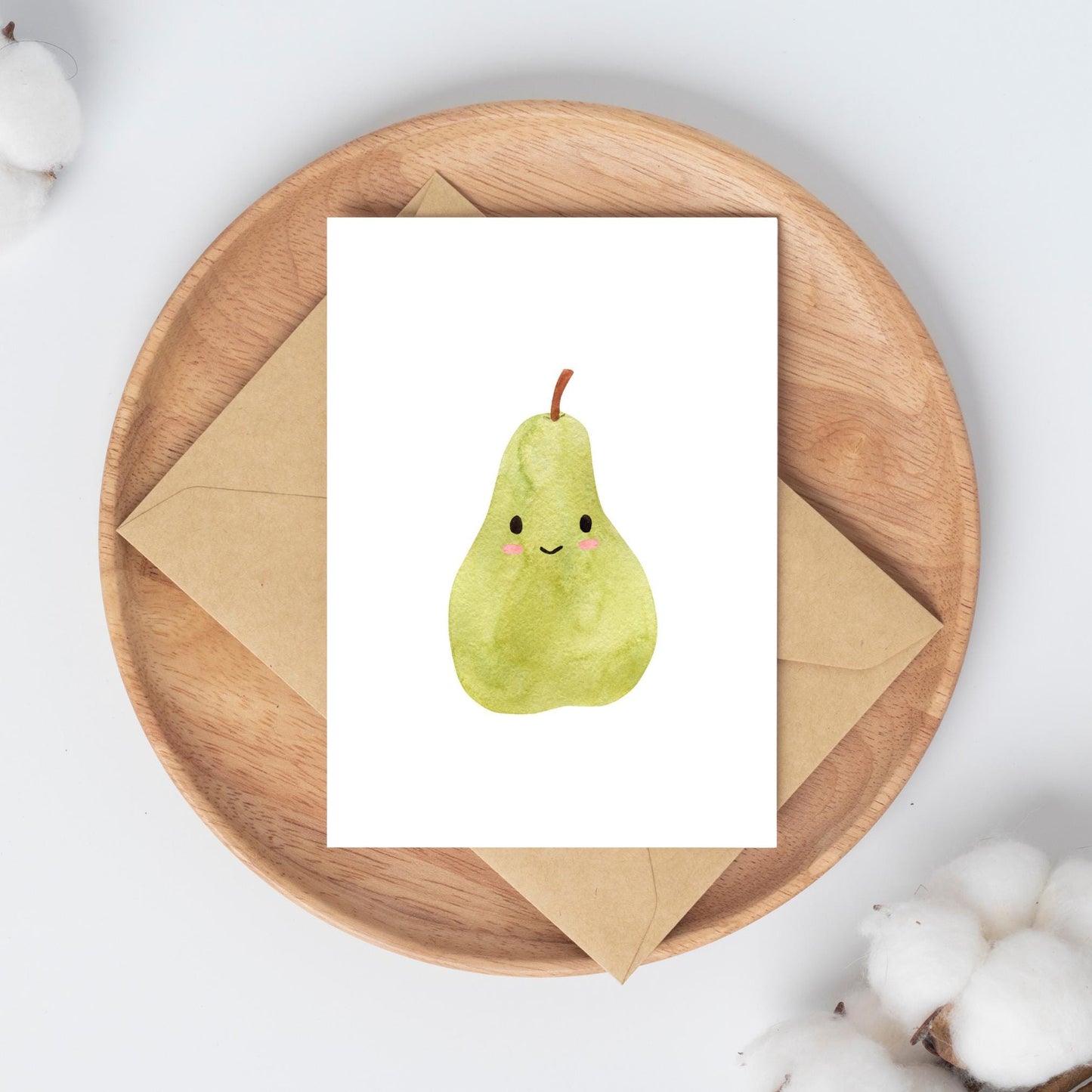 Postkarten-Set Früchte 6 Karten A6, liebevoll gestaltet mit frechen Fruchtmotiven. Gedruckt auf hochwertigem, mattem 300g Naturpapier, beschreibbare Rückseite.
