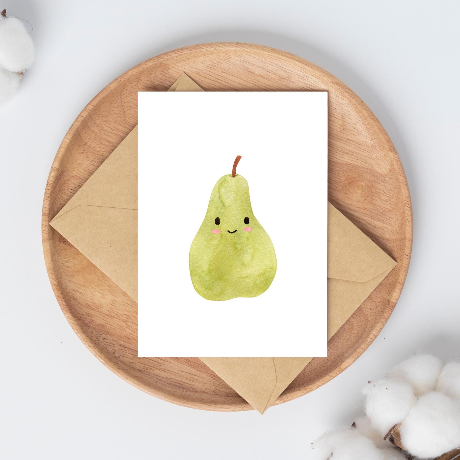 Postkarten-Set Früchte 6 Karten A6, liebevoll gestaltet mit frechen Fruchtmotiven. Gedruckt auf hochwertigem, mattem 300g Naturpapier, beschreibbare Rückseite.