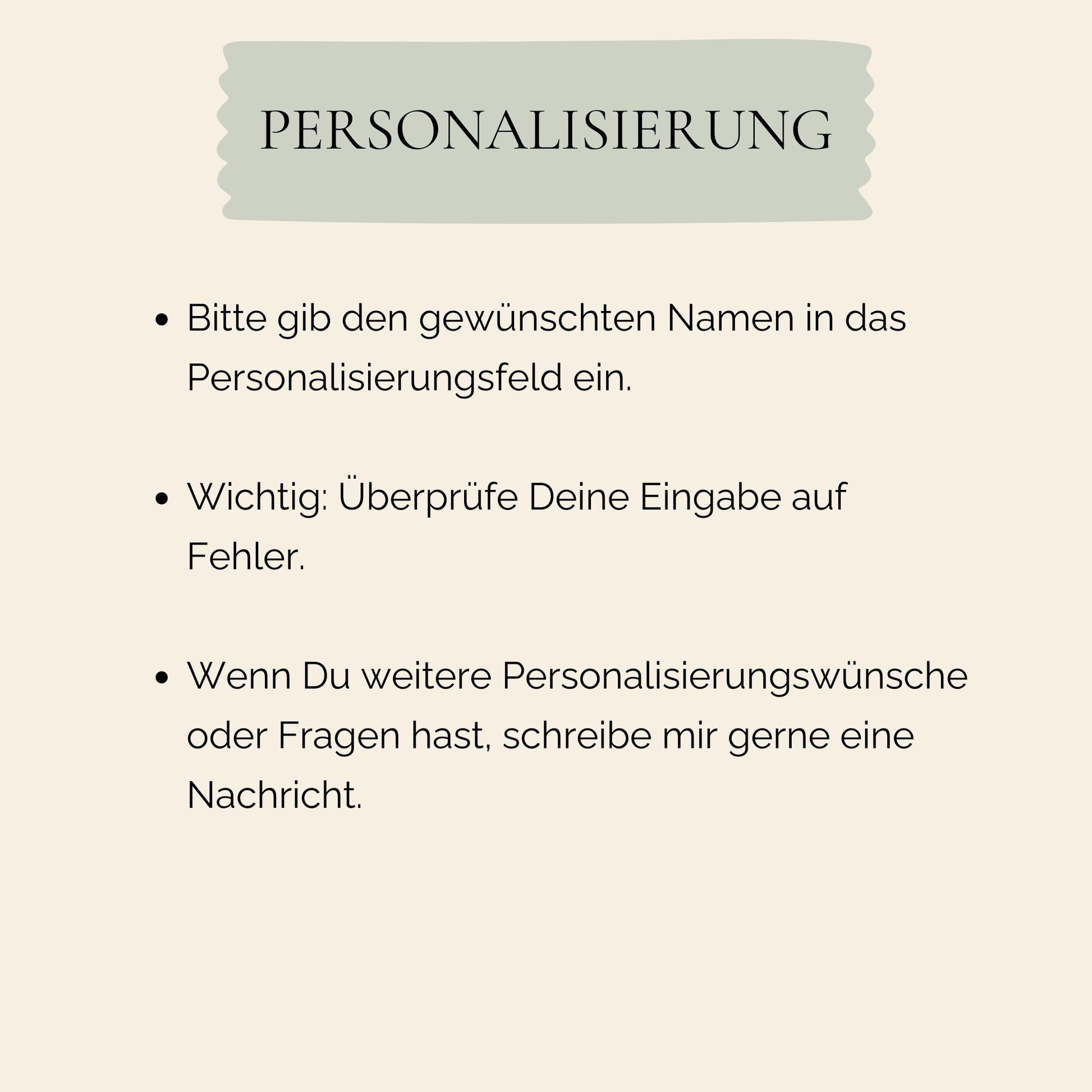 Namensposter Fußball Löwe - personalisiert: Infografik zur Personalisierung, zeigt Schritte zur Eingabe des Namens, Überprüfung und Kontaktoptionen für weitere Wünsche.
