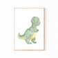 Namensposter personalisiert 3er Set: Dinosaurier A4 & A3