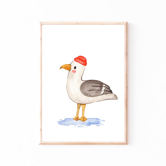 Poster Möwe A4 & A3