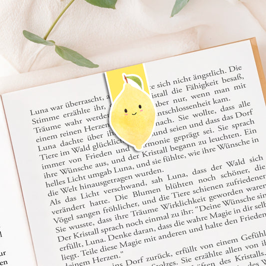 Magnetisches Lesezeichen Zitrone