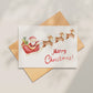Weihnachtskarte Weihnachtsschlitten Merry Christmas A6