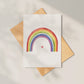 Karte Regenbogen mit Herz A6