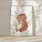 Poster Mama/Papa Bär und Baby A4 & A3