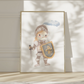 Poster Kinderzimmer Ritterin A3 & A4