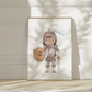 Poster Kinderzimmer Ritterin A3 & A4