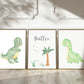 Namensposter personalisiert 3er Set: Dinosaurier A4 & A3