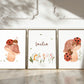 Namensposter personalisiert 3er Set: Marienkäfer A4 & A3