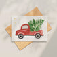 Weihnachtskarte Auto & Weihnachtsbaum A6