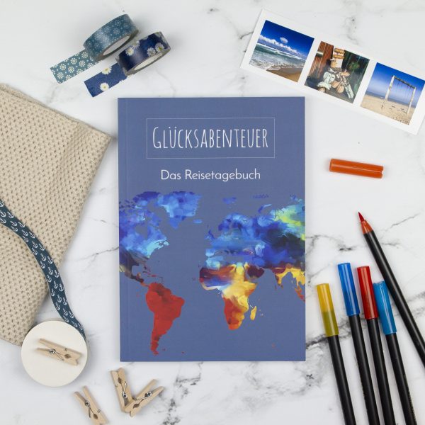 Reisetagebuch, Reisejournal, Tagebuch Urlaub, Reiseerinnerungen, Softcover, flexibel, kreativ